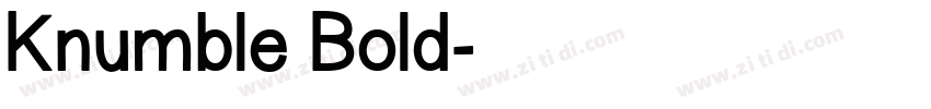 Knumble Bold字体转换